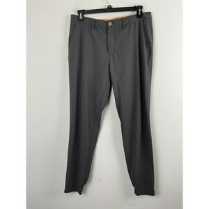 MACADE Mens Size 36x30 Golf Pants Dark Gray Jogger Style Ankle Zip Athleisure